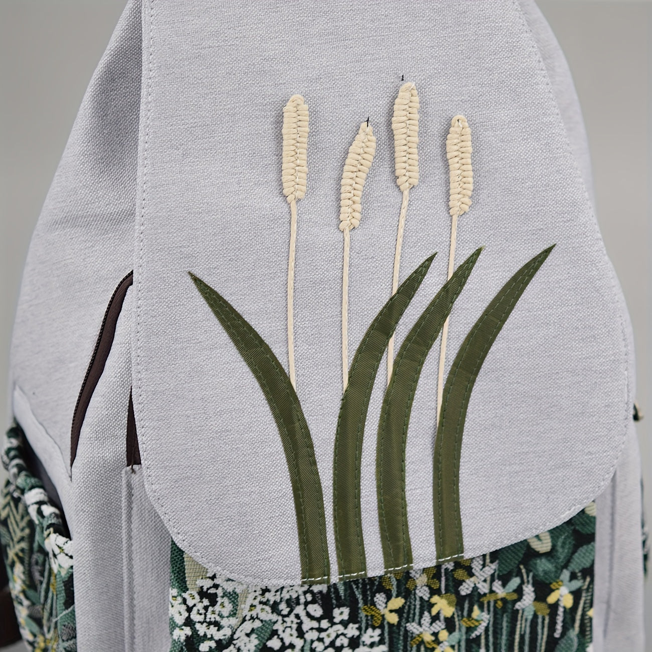 Vintage Floral Graphic Backpack, Ethnic Style Travel Daypack, Women's Casual Commute Knapsack