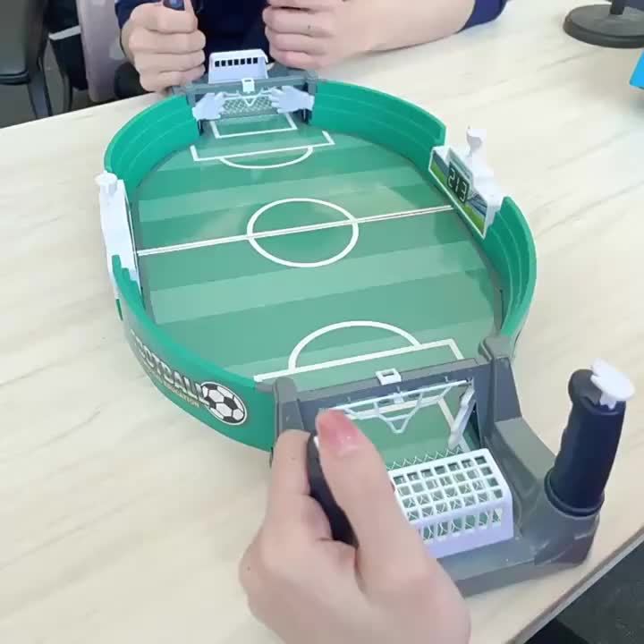 Fun Table Soccer Game Set With 2 Balls - No Need For Electricity, Durable High-Index Plastic, Perfect For Parties & Outdoor Play - Great Educational Gift For Boys