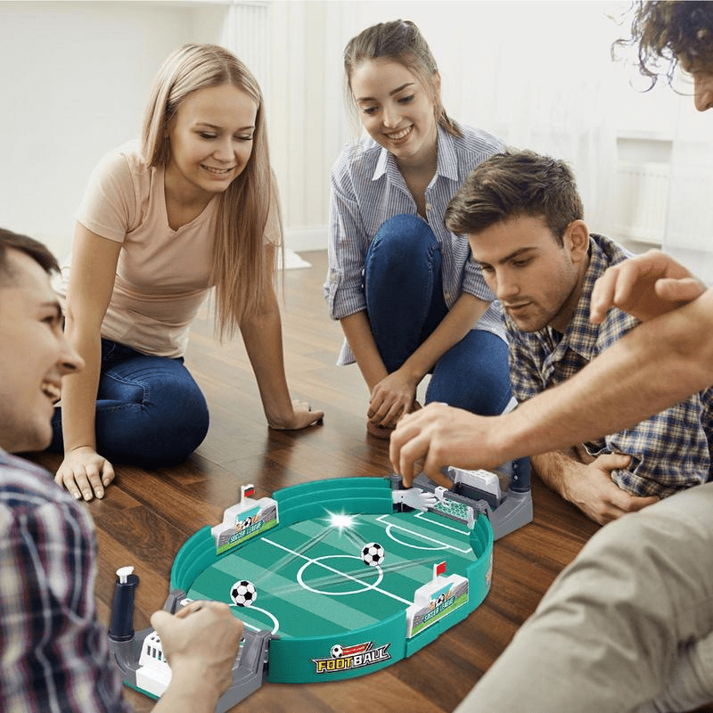 Fun Table Soccer Game Set With 2 Balls - No Need For Electricity, Durable High-Index Plastic, Perfect For Parties & Outdoor Play - Great Educational Gift For Boys