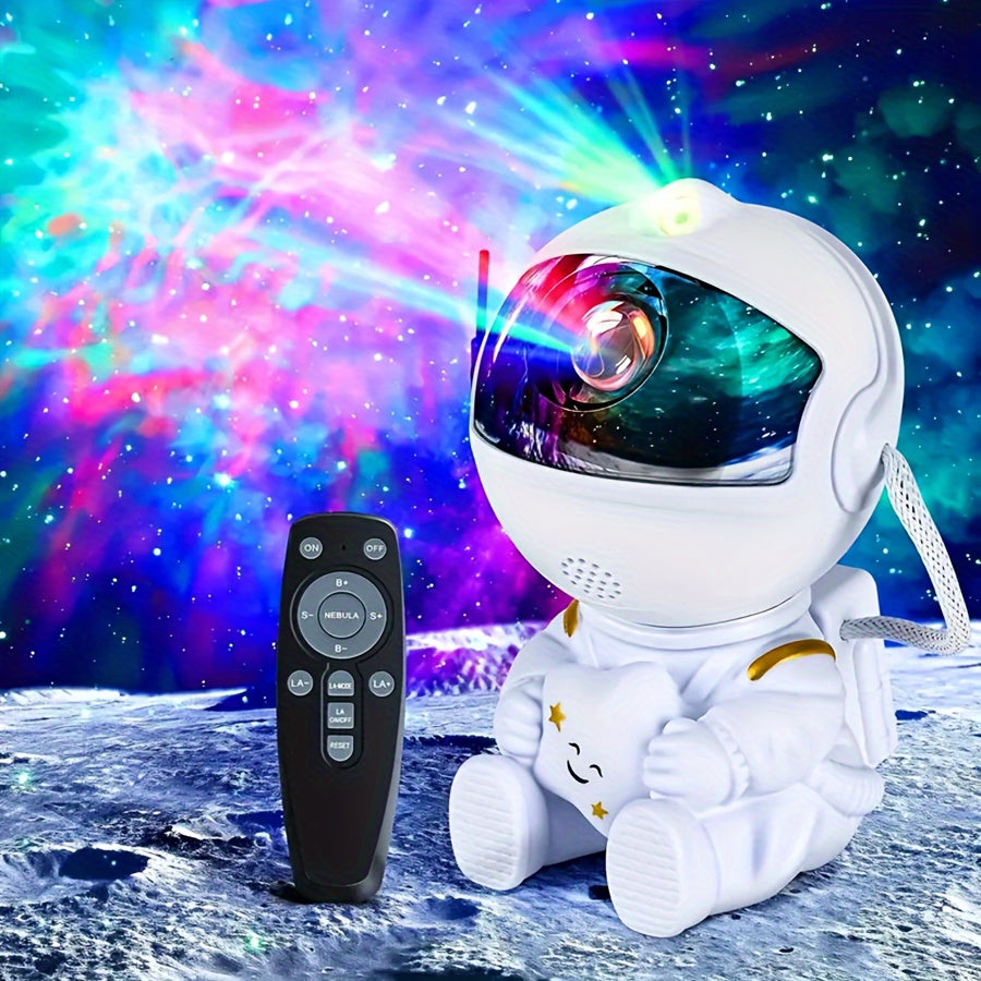 Astronaut For Galaxy Night Light Projector with Remote - 360° Rotating Head, USB Powered, Perfect for Room & Game Room Decor, Ideal Birthday or Holiday Gift - Boys