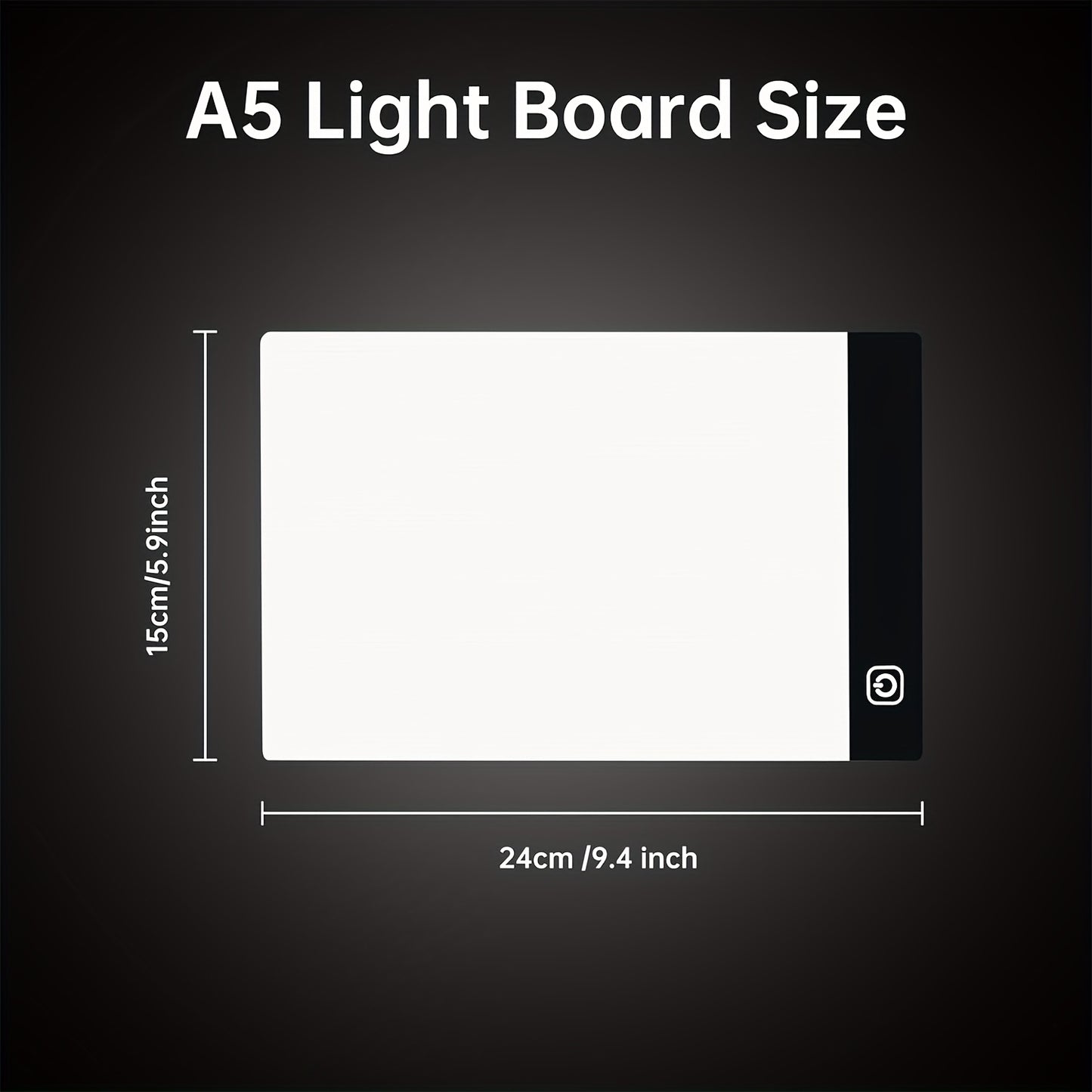 Led Drawing Copy Board Kids Toy To Draw, 3 Level Dimmable Painting Tablet A5 Size Light Pad, Children Learning Educational Game Christmas Halloween Thanksgiving Gifts