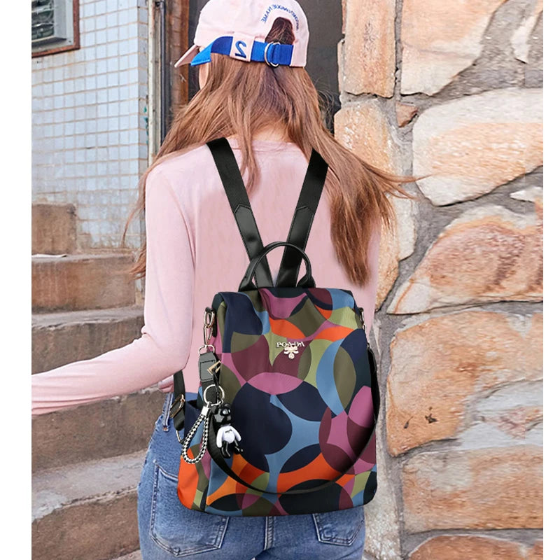 Fashion Backpack Women Oxford Cloth Shoulder Bags School Bags for Teenage Girls Light Ladies Travel Backpack Mochila Feminina