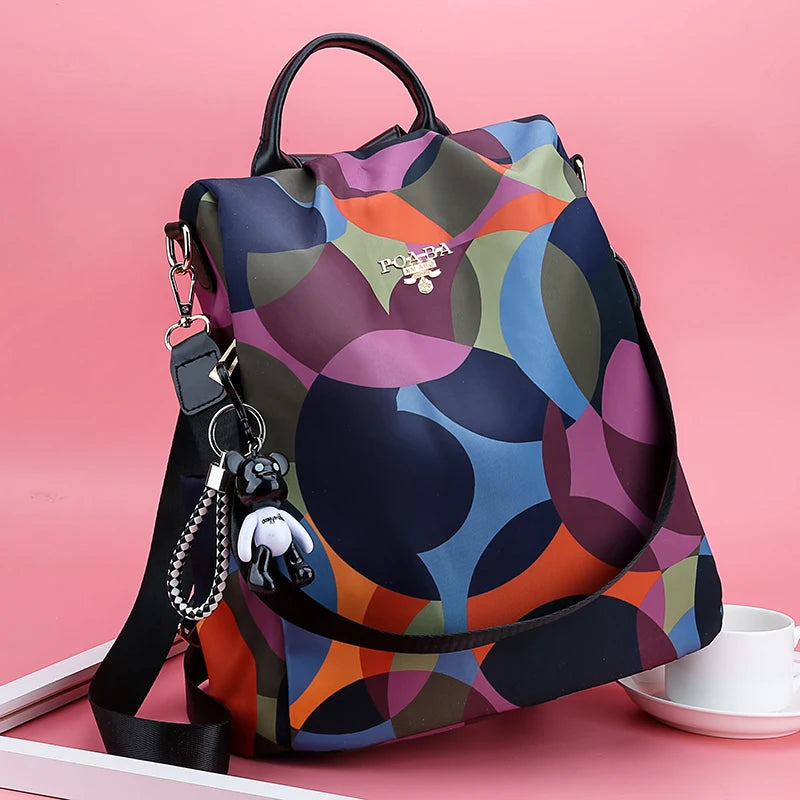 Fashion Backpack Women Oxford Cloth Shoulder Bags School Bags for Teenage Girls Light Ladies Travel Backpack Mochila Feminina