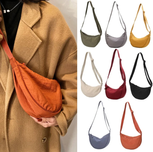 Chic & Functional: 2024 Designer Nylon Hobo Crossbody Bag for Women - Spacious Shoulder Tote for Travel & Everyday Style! Your Go-To Shopper Bag