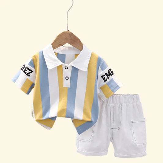 Children Clothing mother Kids Clothes Children's Sets Boys T-shirt Shorts Summer Cotton Short sleeve fashion Suit 2PCS