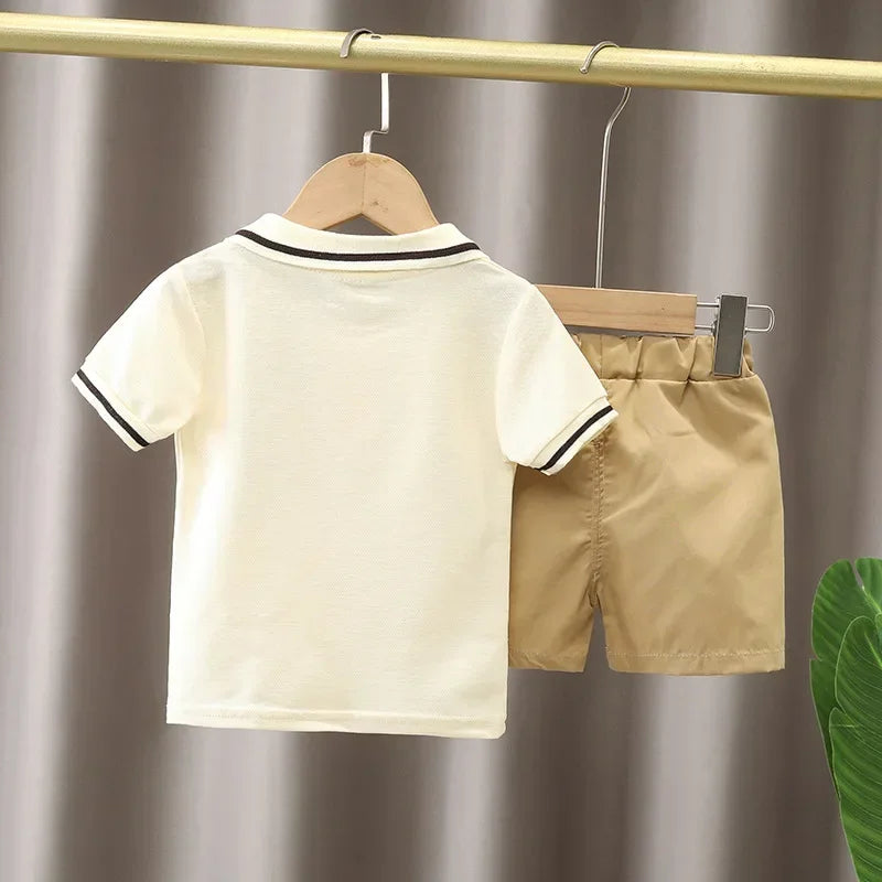 Children Clothing mother Kids Clothes Children's Sets Boys T-shirt Shorts Summer Cotton Short sleeve fashion Suit 2PCS