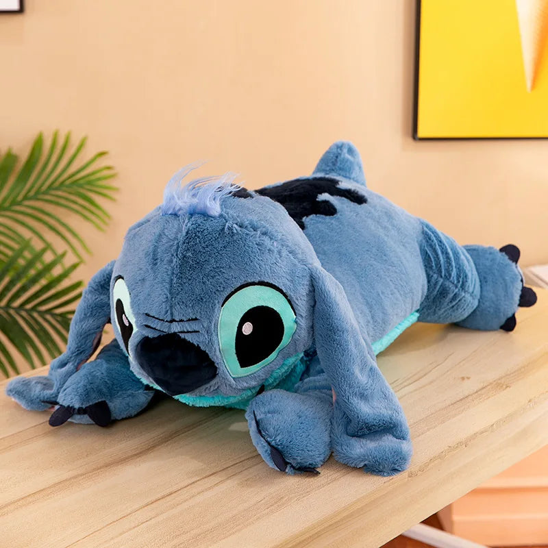 Puppy Stitch Doll Blue Stitch Plush Long Pillow Toys Boys Sleeping Leg Clamping Plushies Doll Children's Birthday Pillow Gift