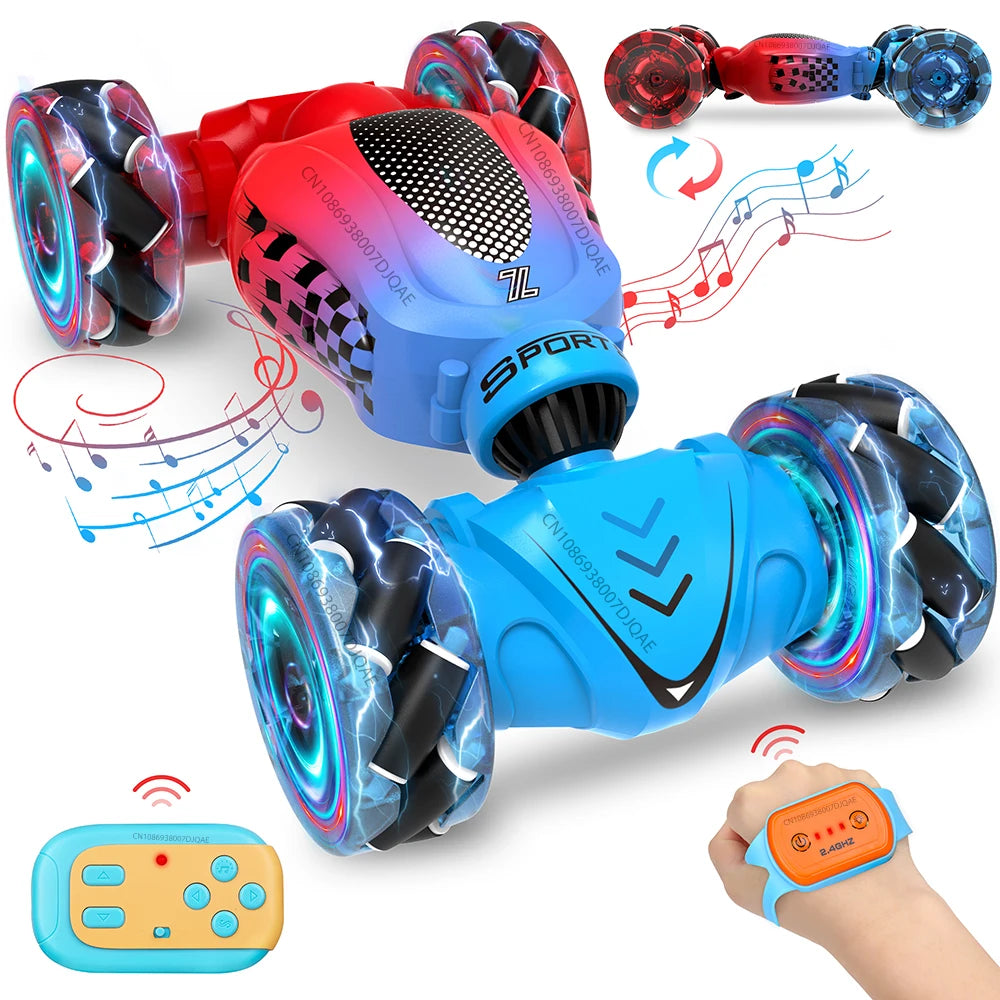 1:20 2.4GHz Remote Control Car Toy 4 Wheels Gesture Sensor Climbing Twist Drift Stunt Vehicle Toys for Boys Kids Children Gift