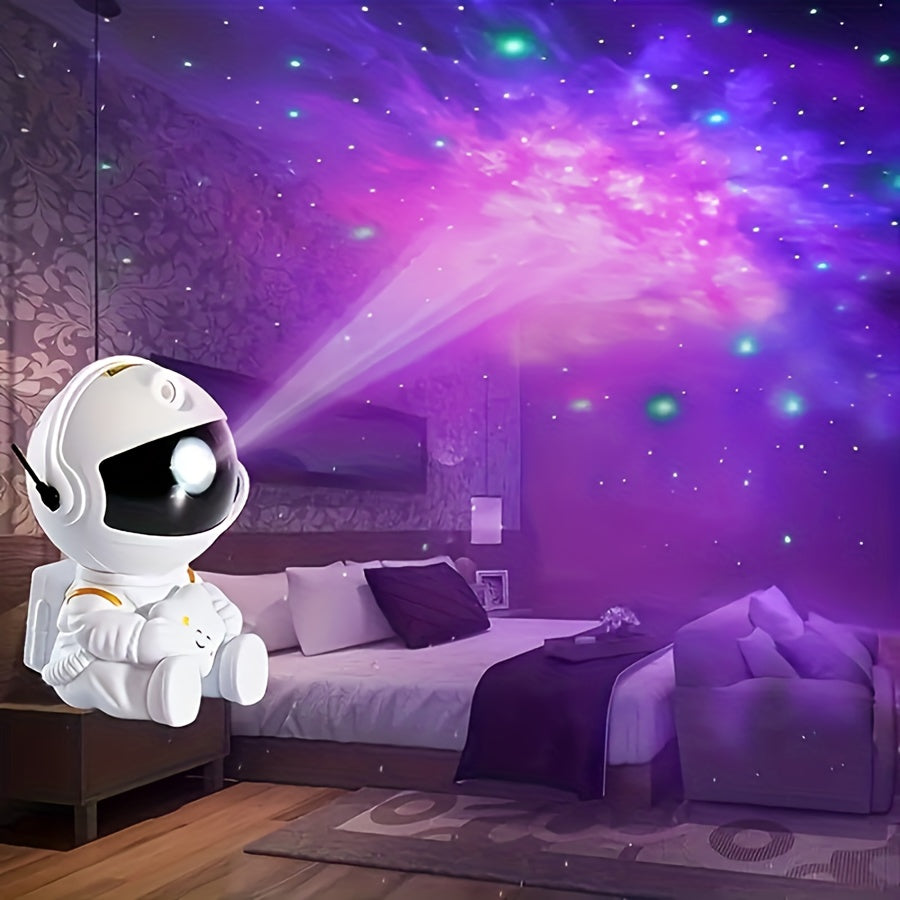 Astronaut For Galaxy Night Light Projector with Remote - 360° Rotating Head, USB Powered, Perfect for Room & Game Room Decor, Ideal Birthday or Holiday Gift - Boys